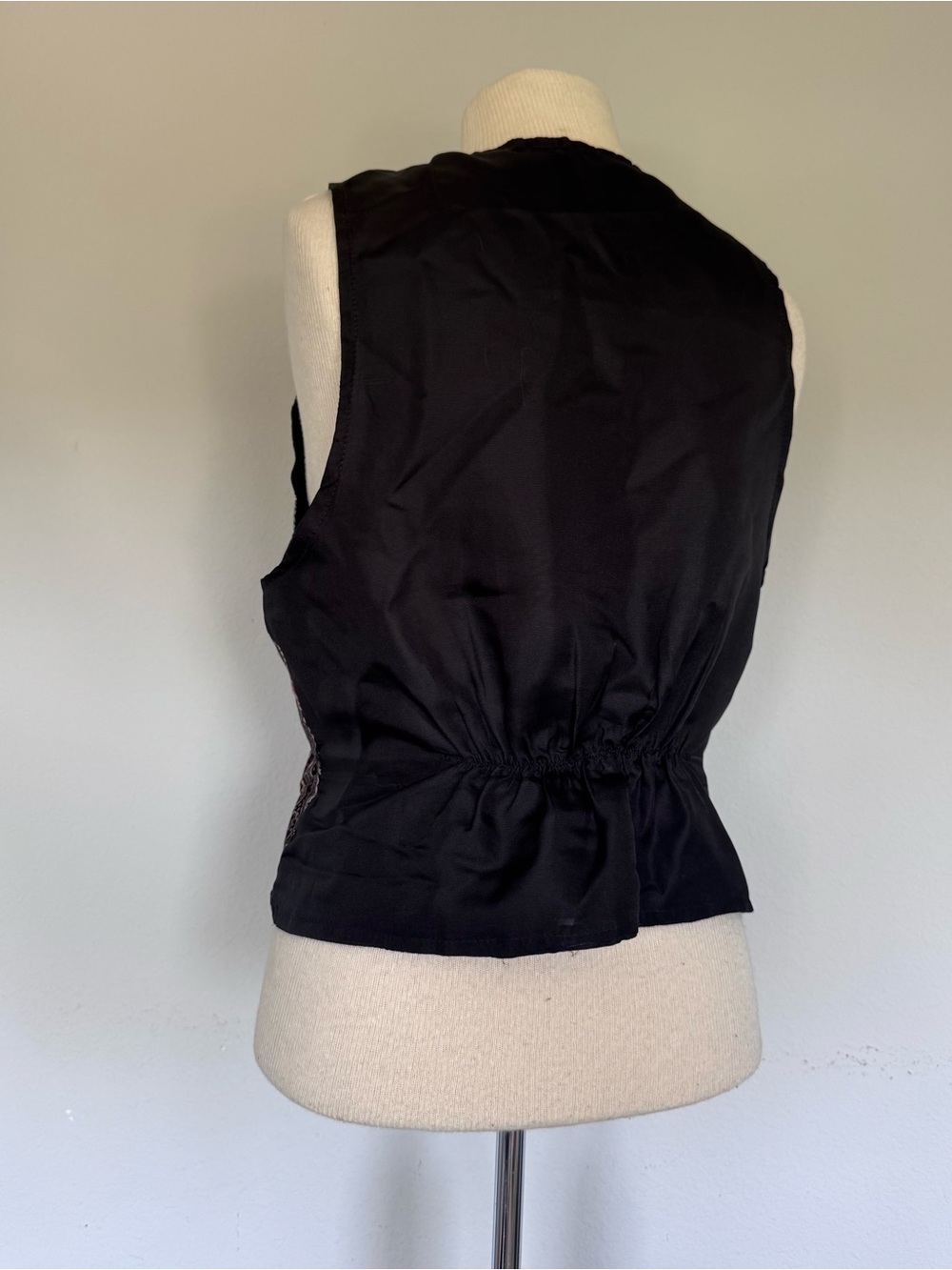 Vintage 90s Lee Winter Paisley Floral Vest - Picture 8 of 9